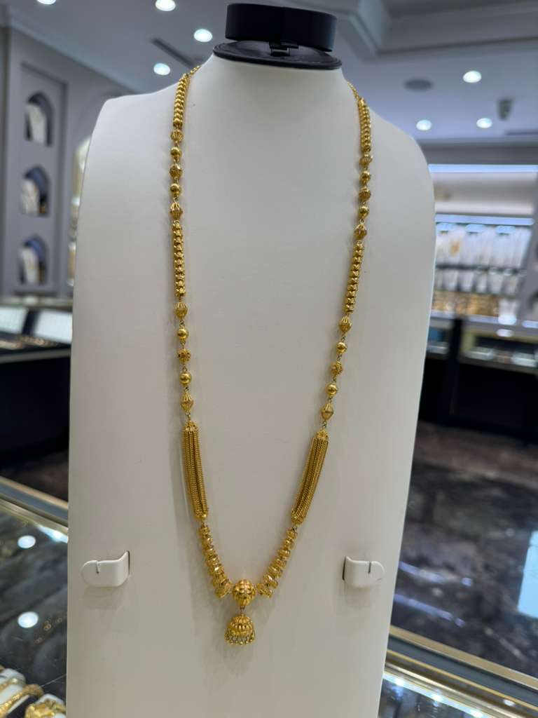 22K Gold Long Necklace - SD30502